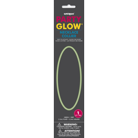 Colliers luminescents dans le noir, vert néon, 22 po, accessoires à porter pour la veille du jour de l'An