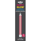 Glow-in-the-Dark Neon Light Stick, Pink, for Birthday/Canada Day/Summer Party Front_Flat