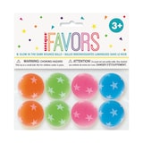 Cadeaux-surprises balle rebondissante qui brille dans le noir, paq. 8 Front_Flat