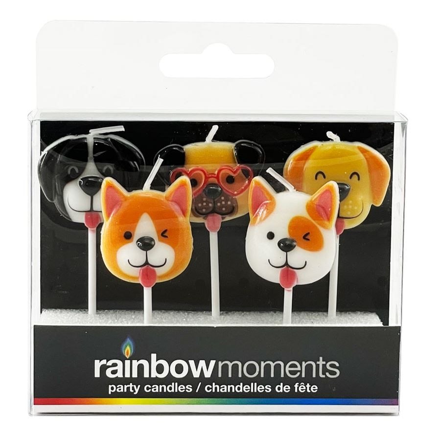 Doggo Shape Candles, 5pk Party City