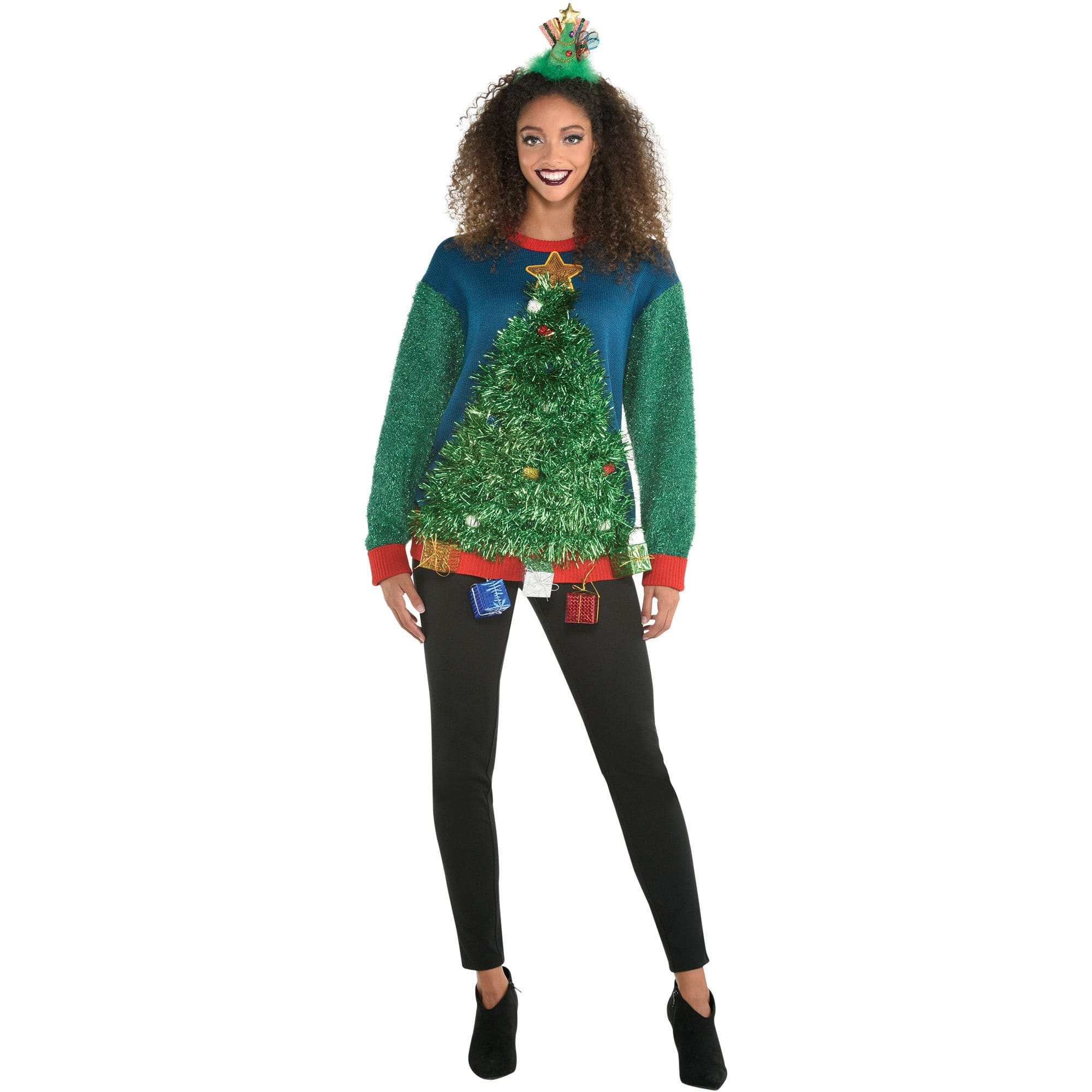 Tinsel on sale christmas sweater