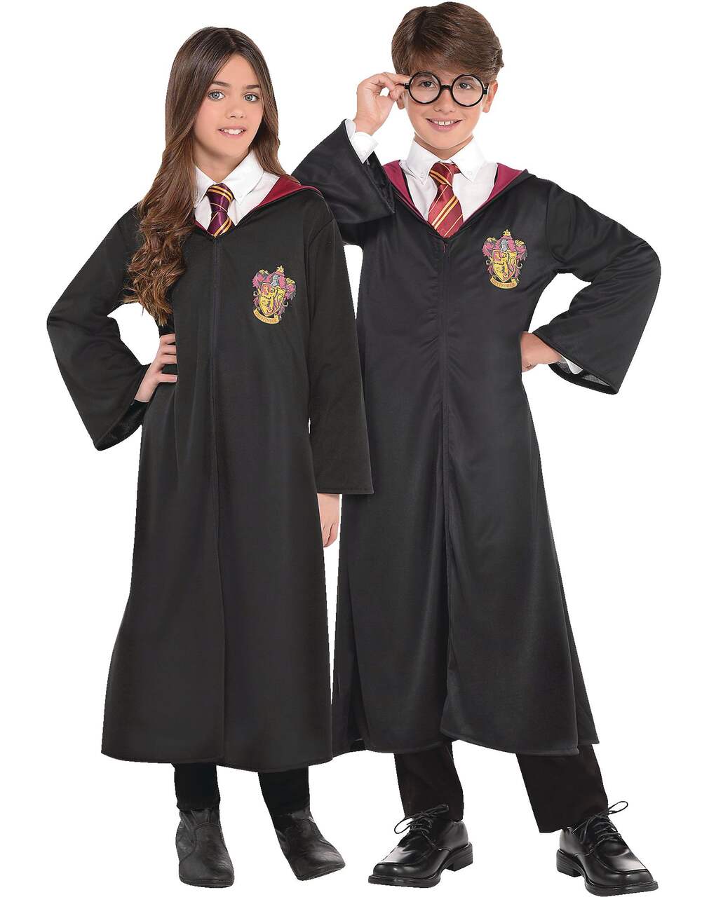 Kids' Harry Potter Gryffindor Robe, Red/Black, Assorted Sizes, Wearable  Costume Accessory for Halloween