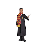 Harry Potter Gryffindor Scarf, Red/Yellow Striped, One Size, Wearable Costume Accessory for Halloween