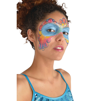 All-In-One Face Makeup Kit with Blood, Glitter & Crayons, Multi-Coloured, One Size, 18-pk, Costume Accessories for Halloween Front_Flat