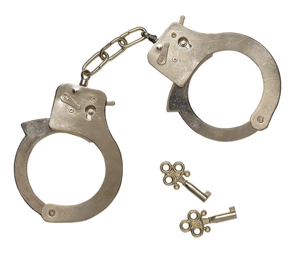 Police Handcuffs with Safety Release Latch, Halloween Costume ...