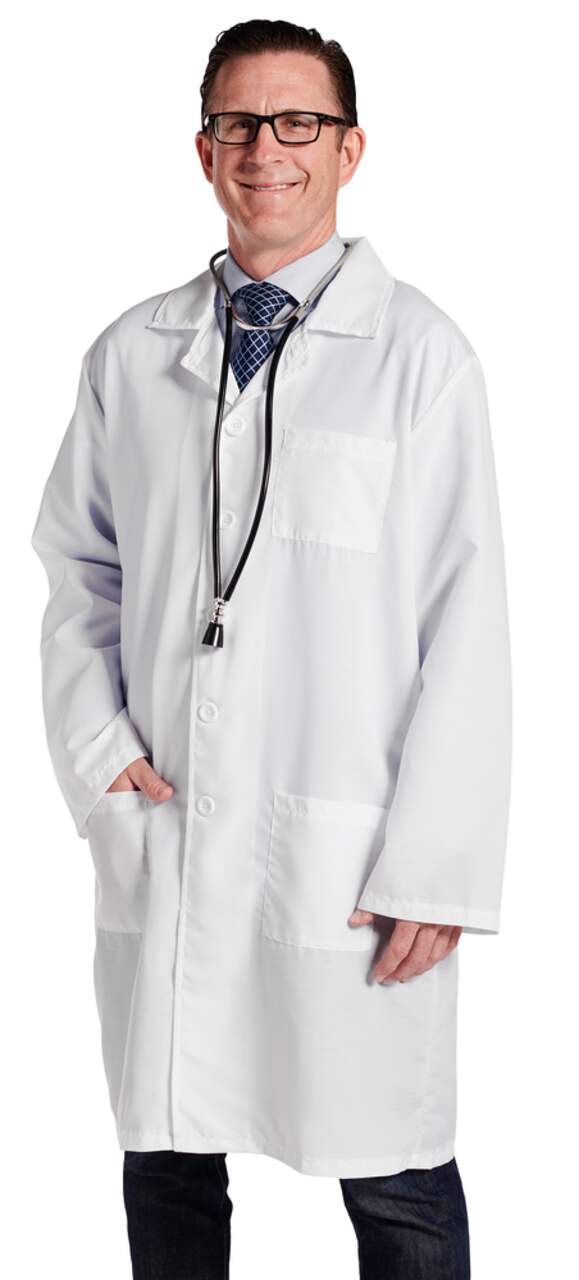 Doctor Lab Coat White One Size Wearable Costume Accessory for