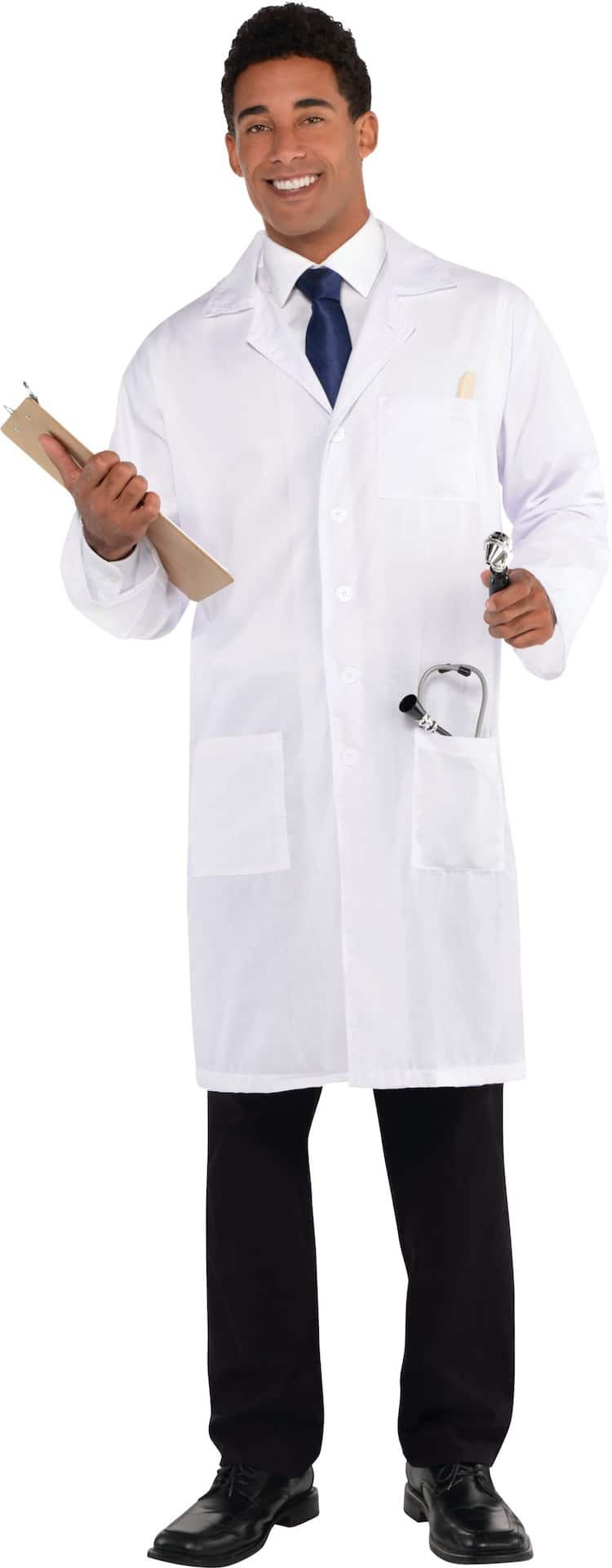 Doctor Lab Coat White One Size Halloween Wearable Costume Accessory