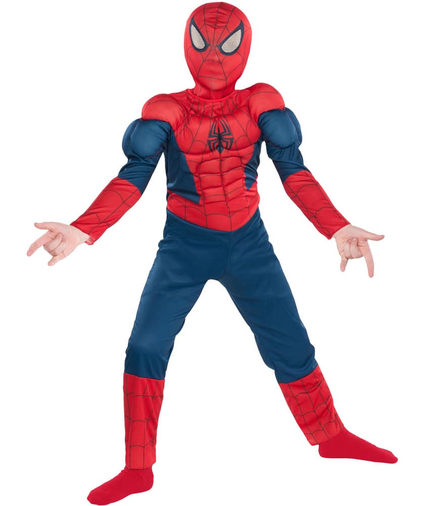 Disney Kids Classic Spider Man Muscle Halloween Costume with Breathable ...