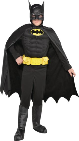WARNER BROS DC Batman Kids Super Hero Halloween Costume with Muscles &  Mask, Assorted Sizes | Canadian Tire