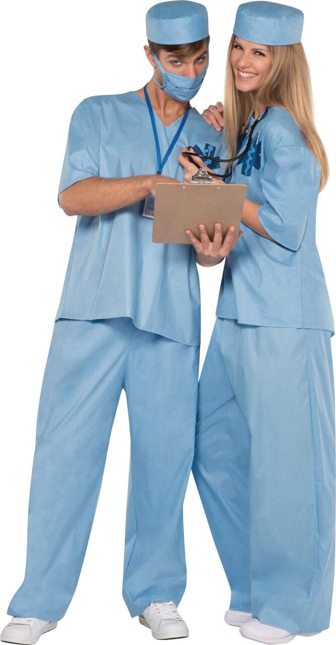 Doctor Halloween Costume, Blue, Adult, More Options Available