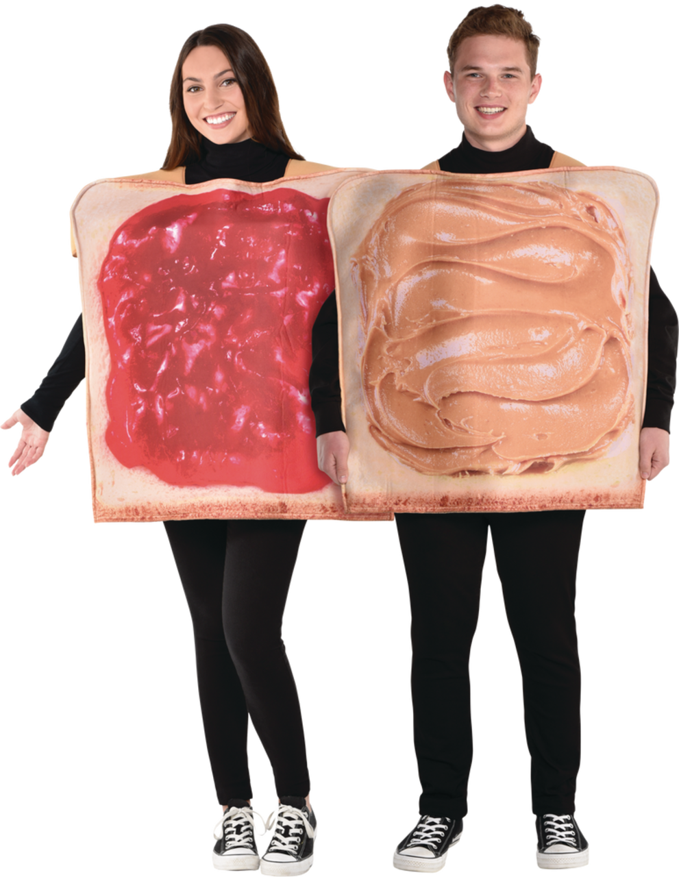 Adulte Drôle Couple Tenue Chocolat Et Beurre de Cacahuète Costumes