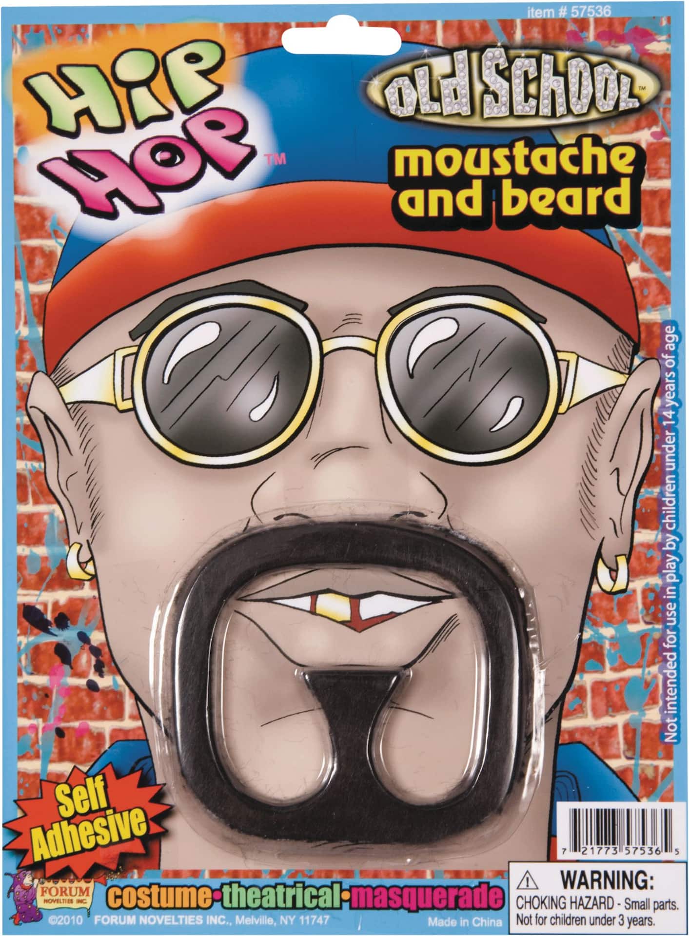 Mens Rap Star Beard Ali G Style Moustaches and Beards Male Halloween Costume