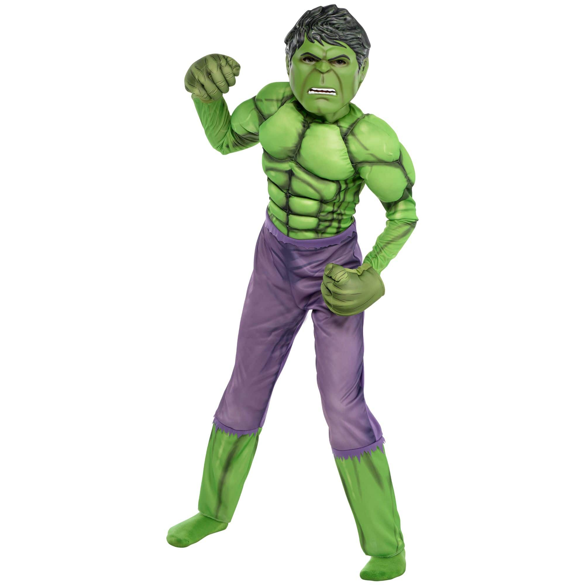 Kids' Disney Marvel The Incredible Hulk Green Padded Jumpsuit with Mask ...