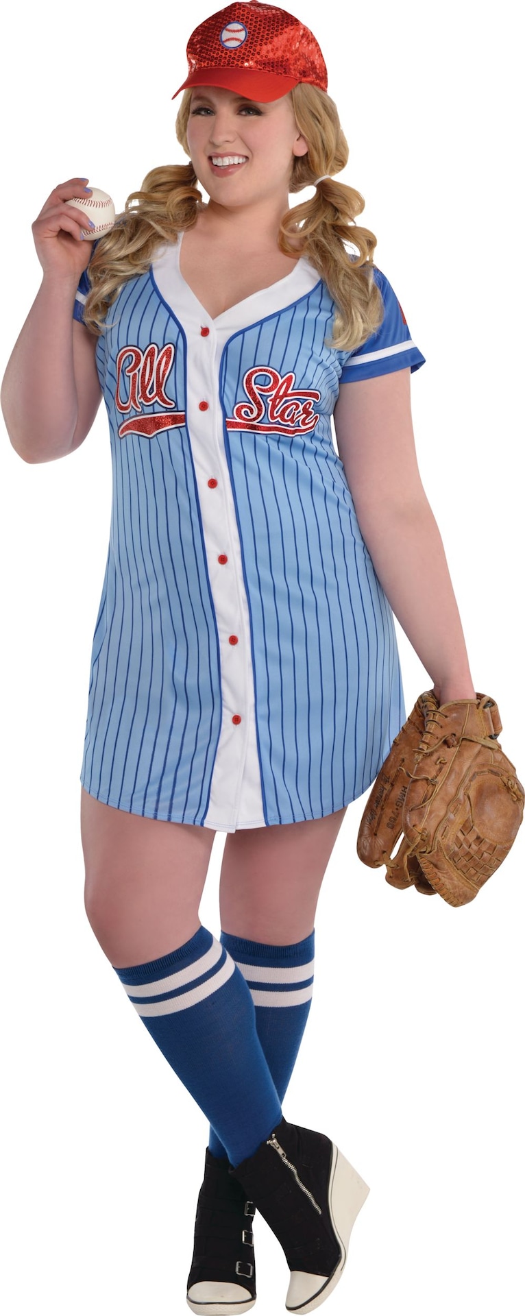 plus size baseball jersey dress