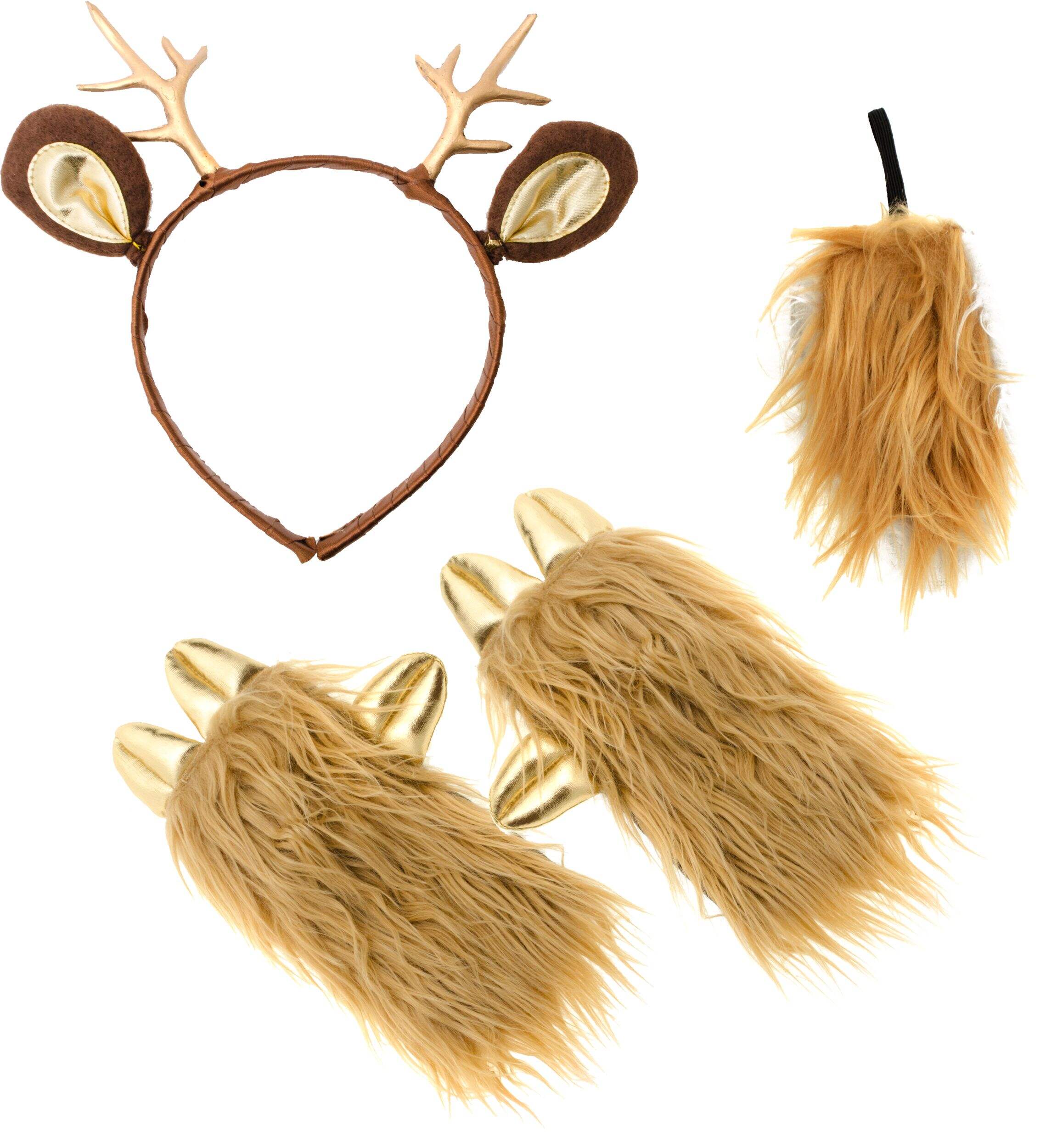 Women's Deer Halloween Costume Accessories Kit, Brown, Adult, One Size Composite_or_Mixed