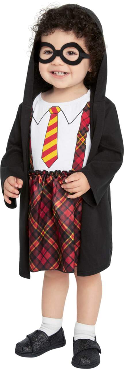 Infant Harry Potter Harry Potter Red/Black Jumpsuit Uniform with Glasses  Halloween Costume, Assorted Sizes