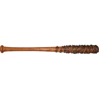 The Walking Dead Negan Lucille Barbed Wire Baseball Bat Weapon, Brown/Silver, 34-in, Wearable Costume Prop for Halloween Side_Right