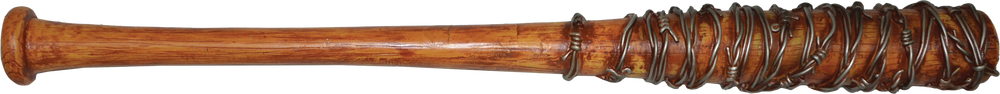 The Walking Dead Negan Lucille Barbed Wire Baseball Bat Weapon, Brown