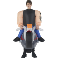Kids' Hells Biker Multi-Coloured Inflatable Halloween Costume, One Size Front_Flat