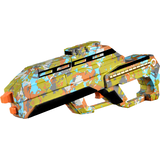 Gaming Military Camouflage Rifle Weapon, Multi-Coloured, 20-in, Wearable Costume Accessory for Halloween Front_Angled_Left