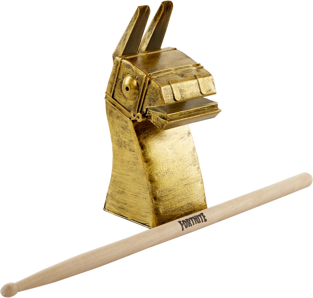 Fortnite Llama Bell & Drumstick, Iron/Wood, One 2-pk, Wearable Costume for Halloween Party City
