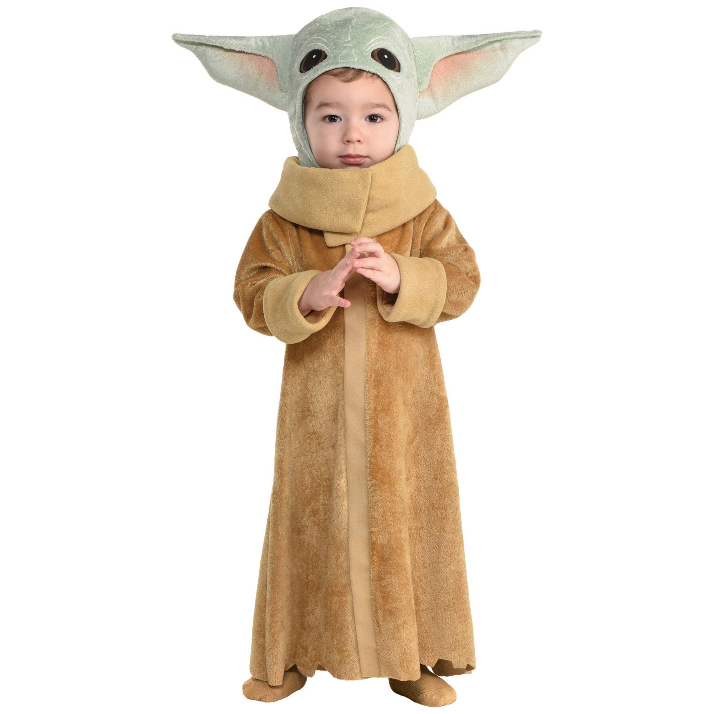 Infant Disney Star Wars Mandalorian Baby Yoda Tan Outfit with Robe