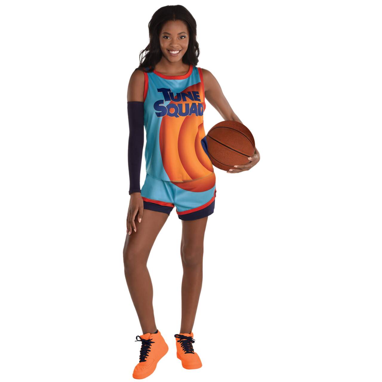 Costume Space Jam Tune Squad, femmes, uniforme de basketball bleu/orange,  tailles variées