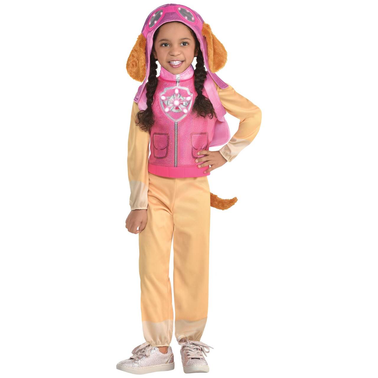 Toddler & Kids' Nickelodeon PAW Patrol Skye Pink Jumpsuit with Vest & Hats  Halloween Costume, Assorted Sizes