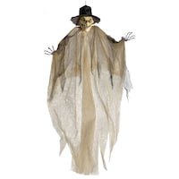 Accessoire suspendu d'épouvantail, brun, 7 pi, décoration intérieure/extérieure pour l'Halloween Front_Flat