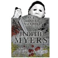 Halloween "Judith Myers" Michael Myers Graveyard Tombstone, Grey, 22-in, Outdoor Decoration for Halloween