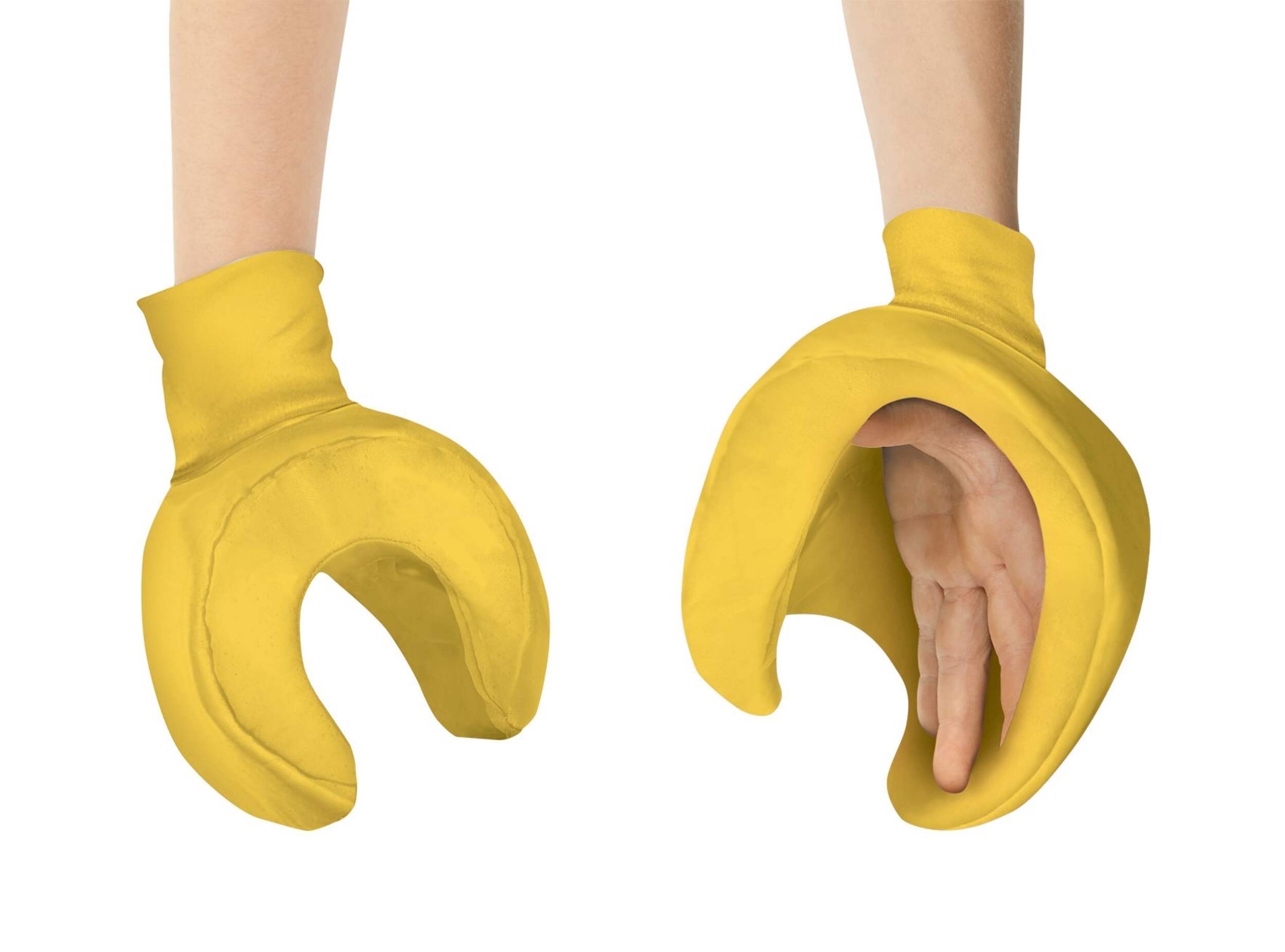 Lego Iconic Yellow Hands, Yellow, One Size, Wearable Costume Accessory for Halloween Front_Flat