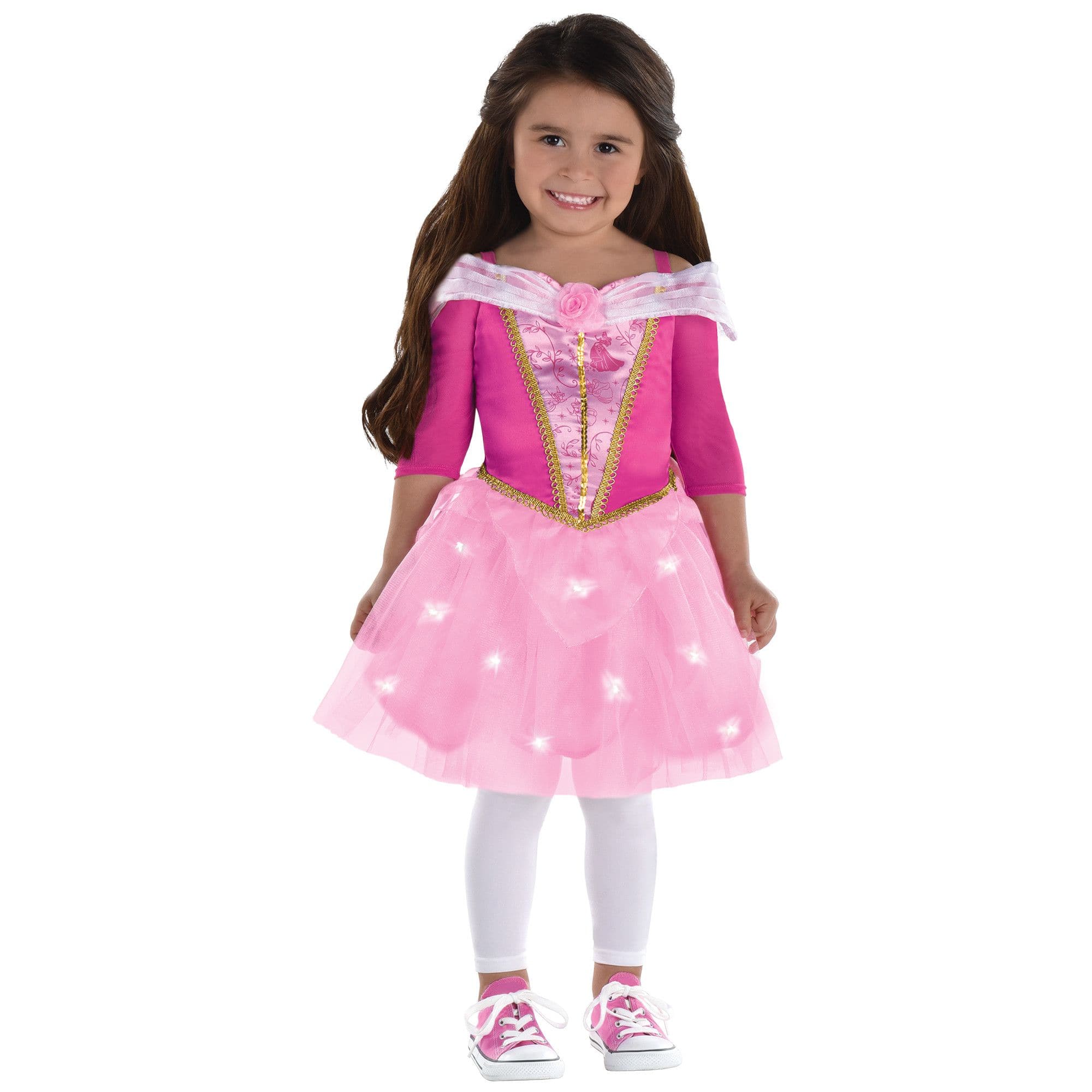 Toddler & Kids' Disney Sleeping Beauty Princess Aurora Pink Light-Up Princess  Dress Halloween Costume, Assorted Sizes