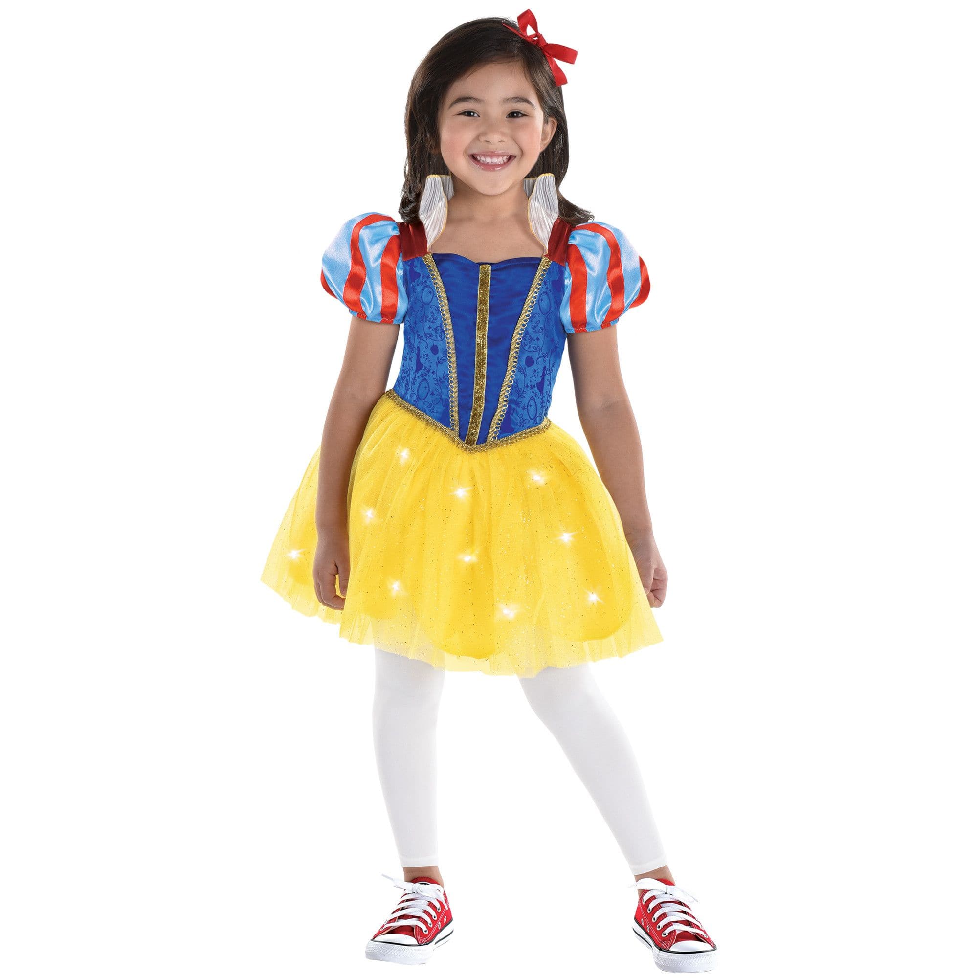 Costume de Disney Blanche-Neige, toute petite et enfant, robe de princesse  lumineuse bleue/jaune, choix de tailles