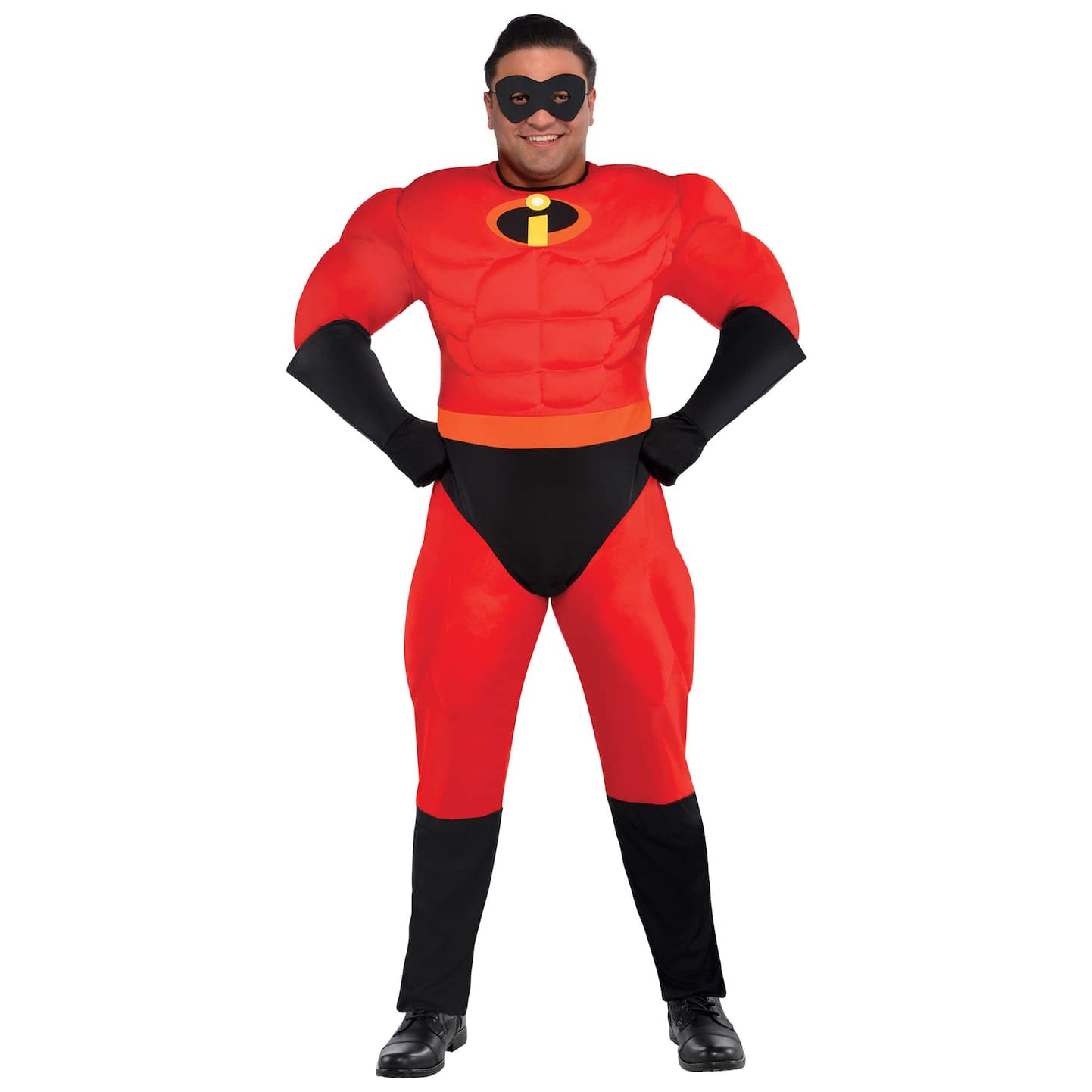 køkken Vanvid Afsky Men's Disney Pixar The Incredibles Mr. Incredible Red/Black Padded Jumpsuit  with Gloves/Mask/Boot Covers Halloween Costume, Assorted Sizes | Party City