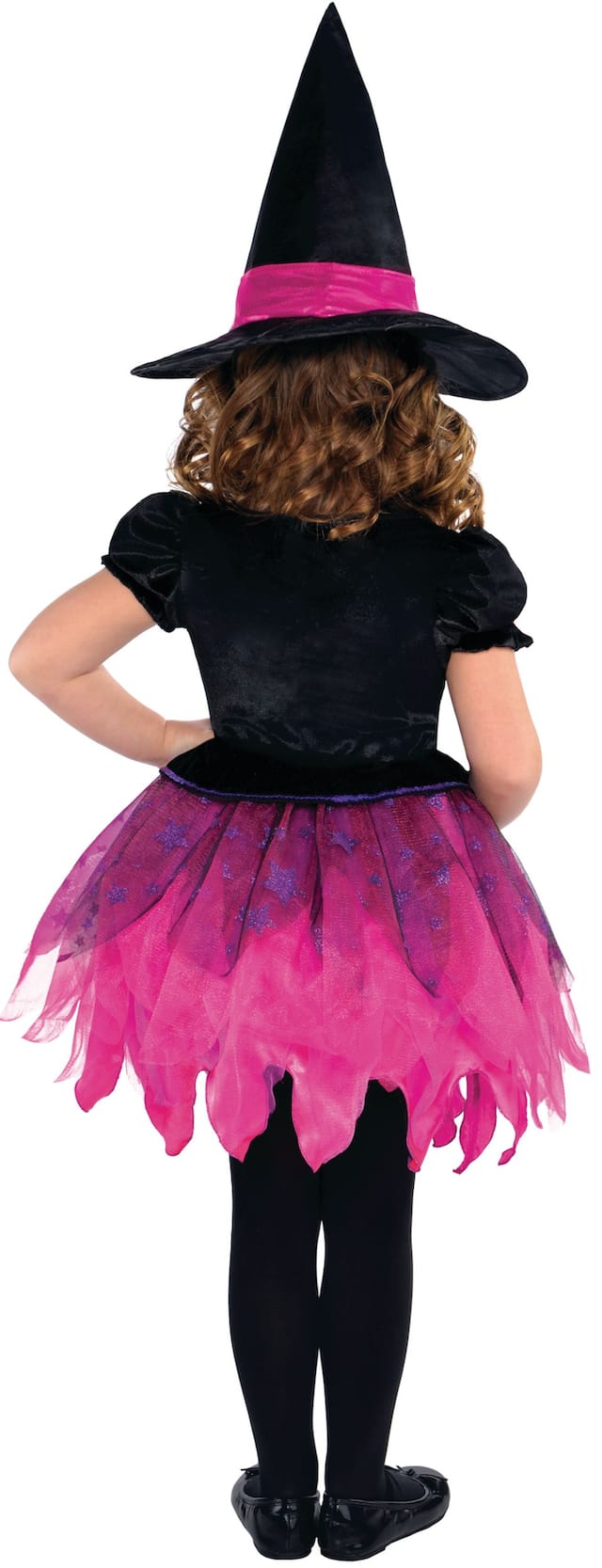 Toddler & Kids' Witch Pink/Purple LightUp Dress with Hat Halloween