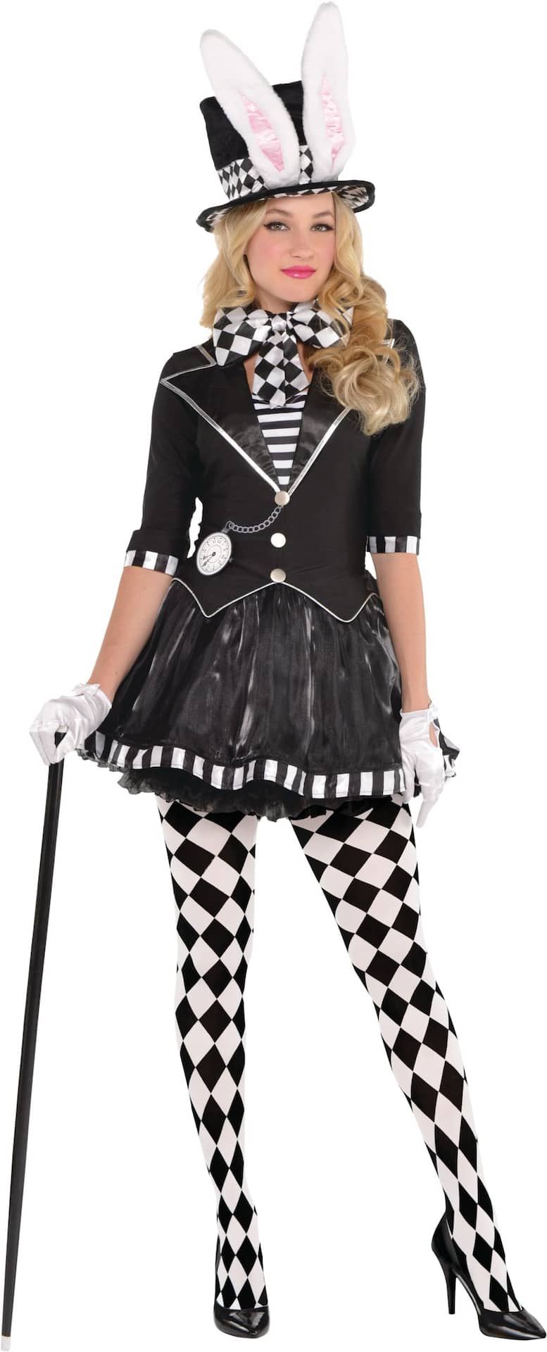 Alice Au Pays des Merveilles Femme de Chambre Chapelier Costume Adultes  Femmes Fantasias Magie Cosplay Halloween Carnaval Tenue de Magicien