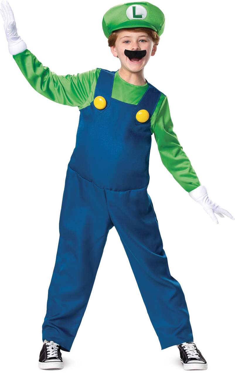 Costume Super Mario Brothers Luigi, enfants