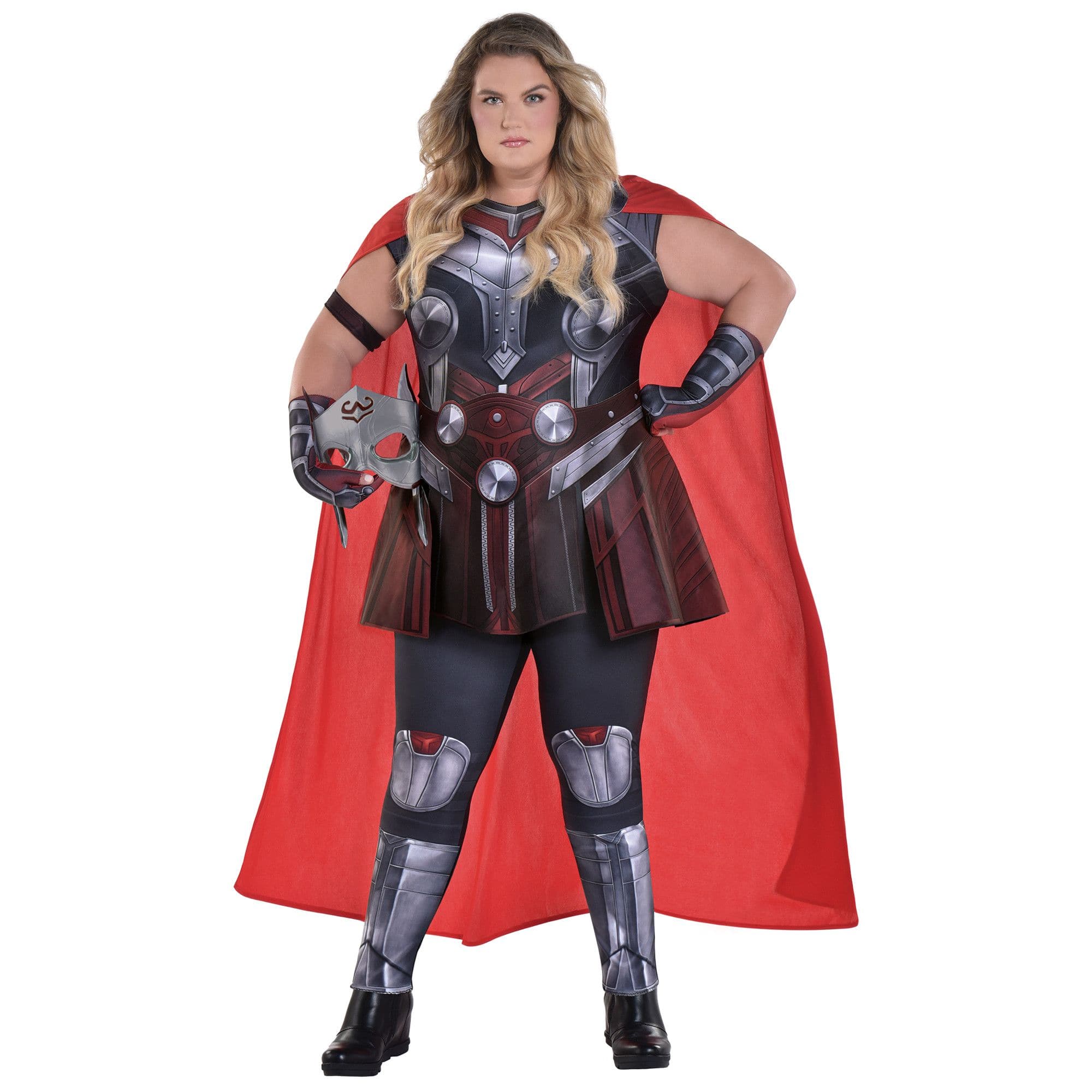 Costume Disney Marvel Thor, femmes, combinaison rouge/argent avec