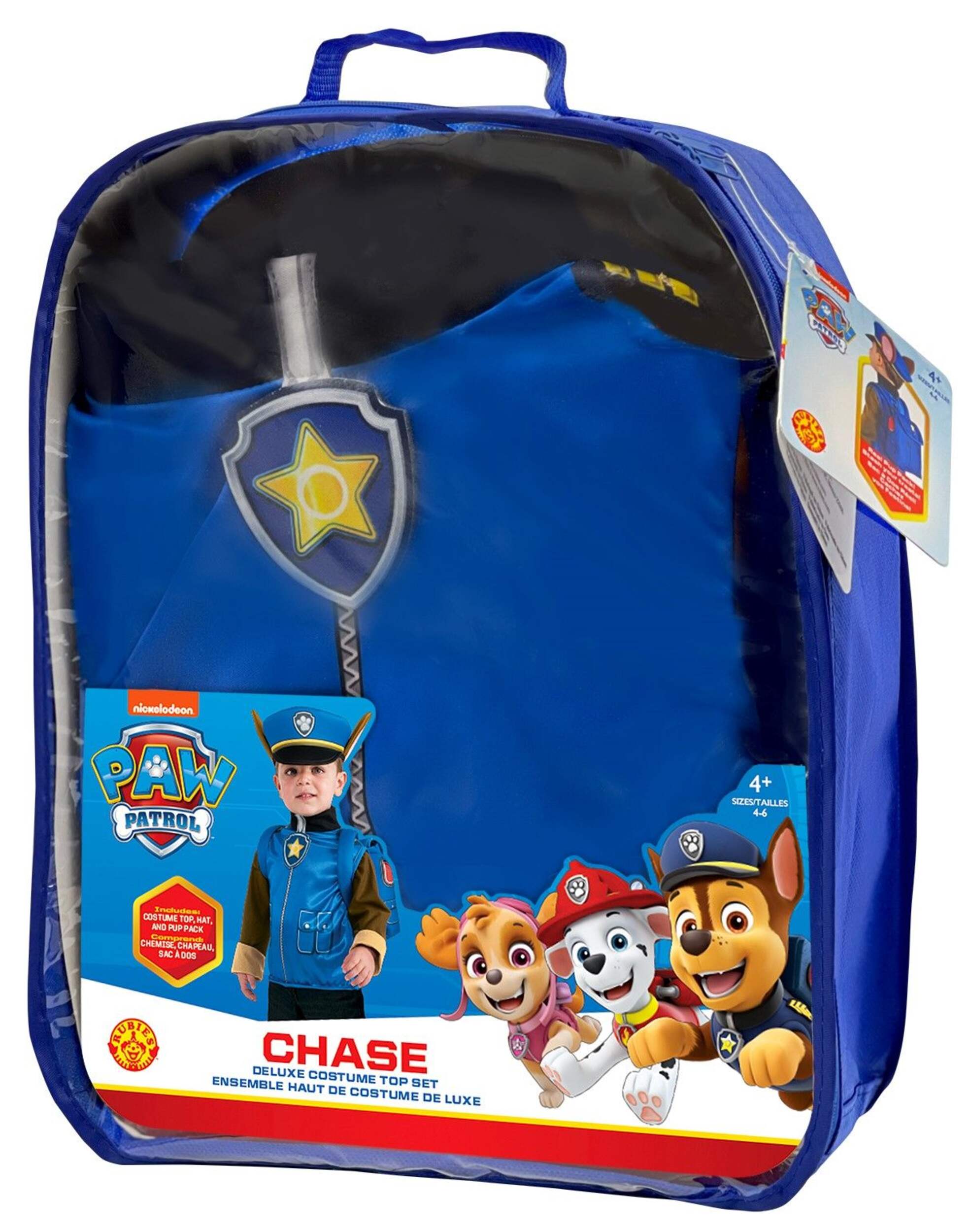 Kids' Nickelodeon PAW Patrol Chase Blue Outfit with Hat & Backpack