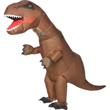 Adult Inflatable T-Rex Halloween Costume with Fan, One Size Front_Angled_Left
