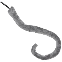 Furry Mouse Tail, Grey, 26-in, Wearable Costume Accessory for Halloween