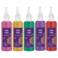 Rangoli Sand Set, Multi-Coloured, 5-pk, Ages 4+, for Diwali Front_Flat