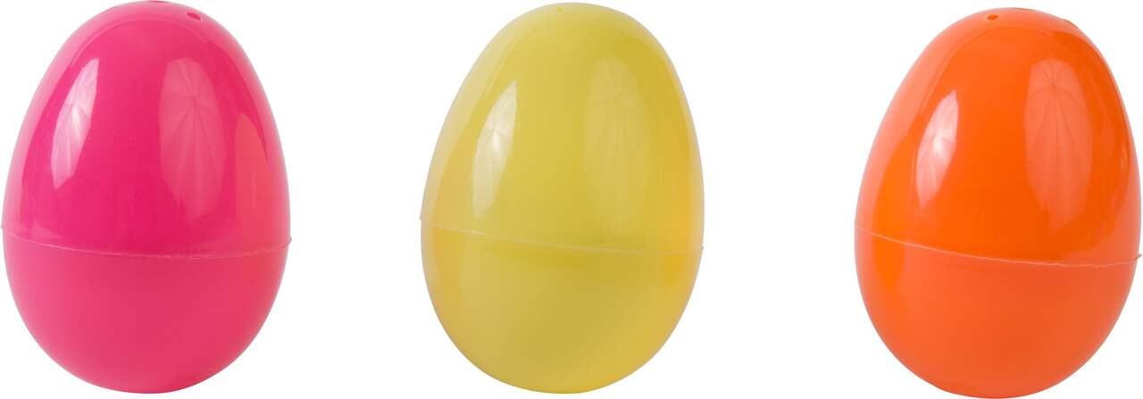 Fillable Plastic Easter Eggs, Multicolour, 10-pk