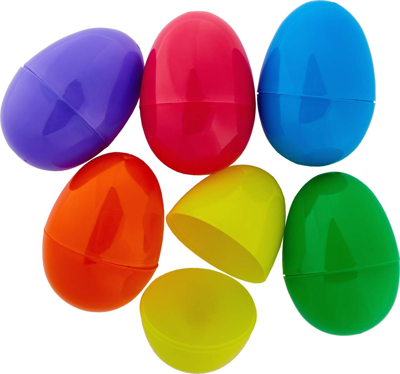 Multi-Coloured Fillable Easter Eggs, 6-pk