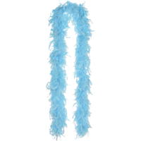 Feather Boa, Turquoise, 72-in, Wearable Costume Accessory for Halloween Front_Flat