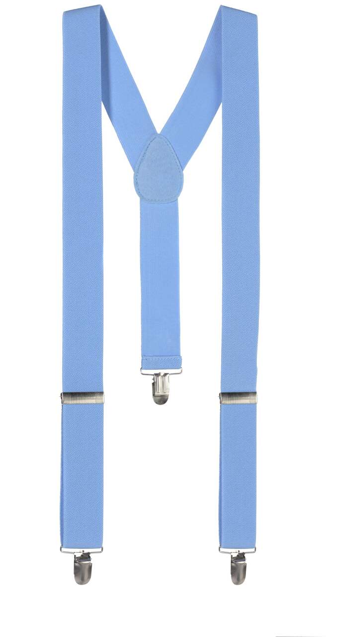 Adjustable Y-Back Suspenders, Blue, One Size, Wearable Costume Accessory  for Halloween