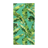 Sophistiplate Palm Spring Rectangle Paper Disposable Guest Towel Napkins, Green, 8-in, 20-pk, 3-ply, for Summer Party Front_Flat
