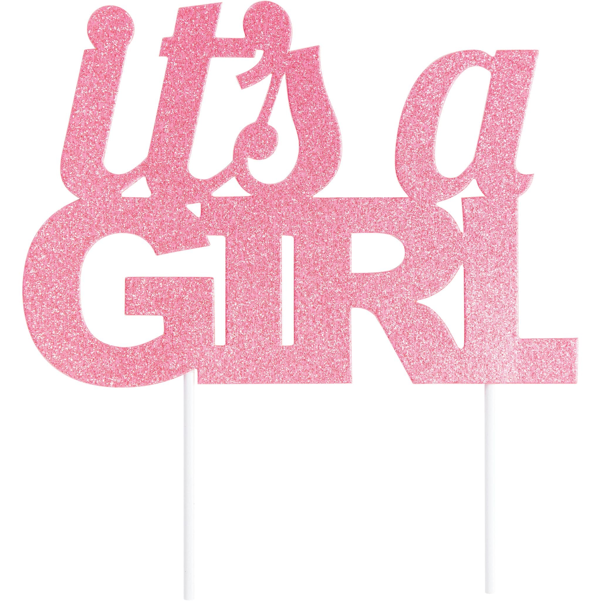 It's a Girl Cake Topper Baby Shower Cake Topper Baby Shower Decoration Baby  Shower Girl Glitter Cake Topper Baby Girl Shower 