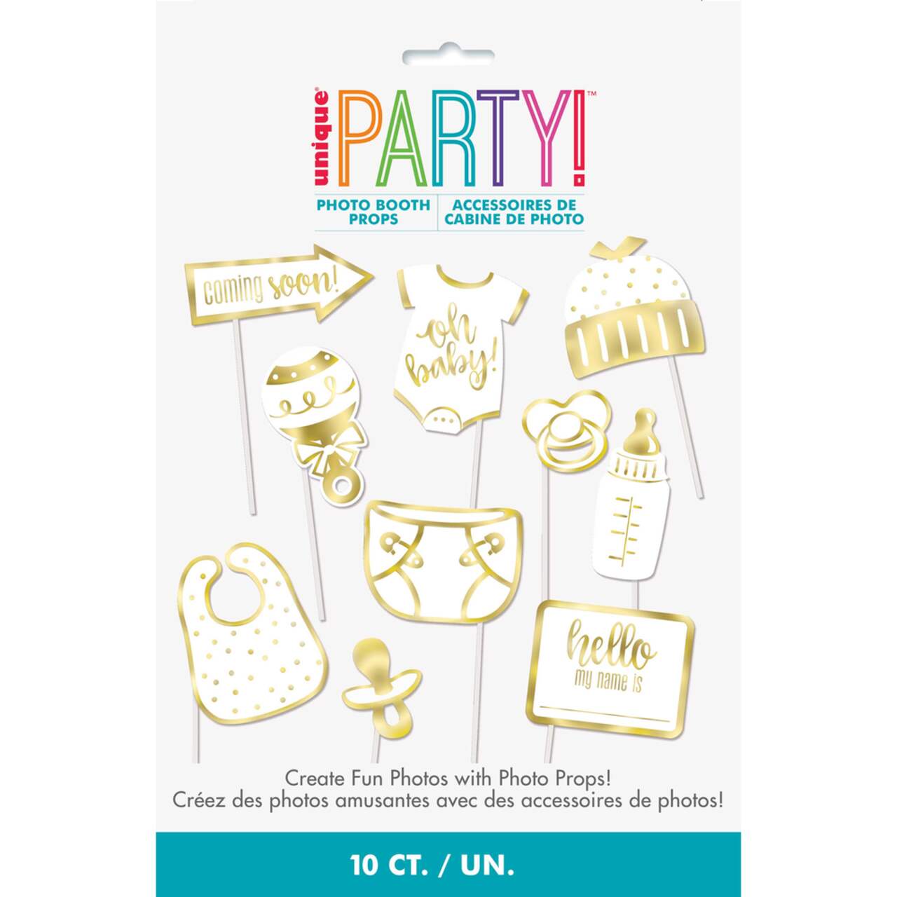 Baby photo top booth props printable