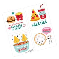 Tatouages de la Saint-Valentin, aliments Overhead_Flat